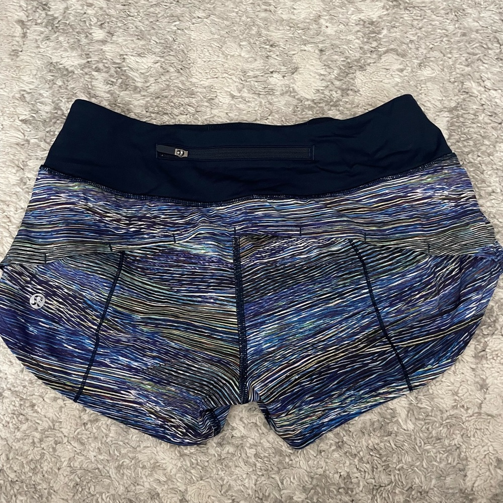 Lululemon speed up shorts size 2, 2.5”
